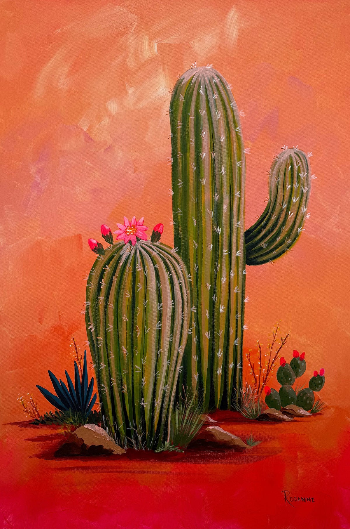 Hot Desert Bloom - Original