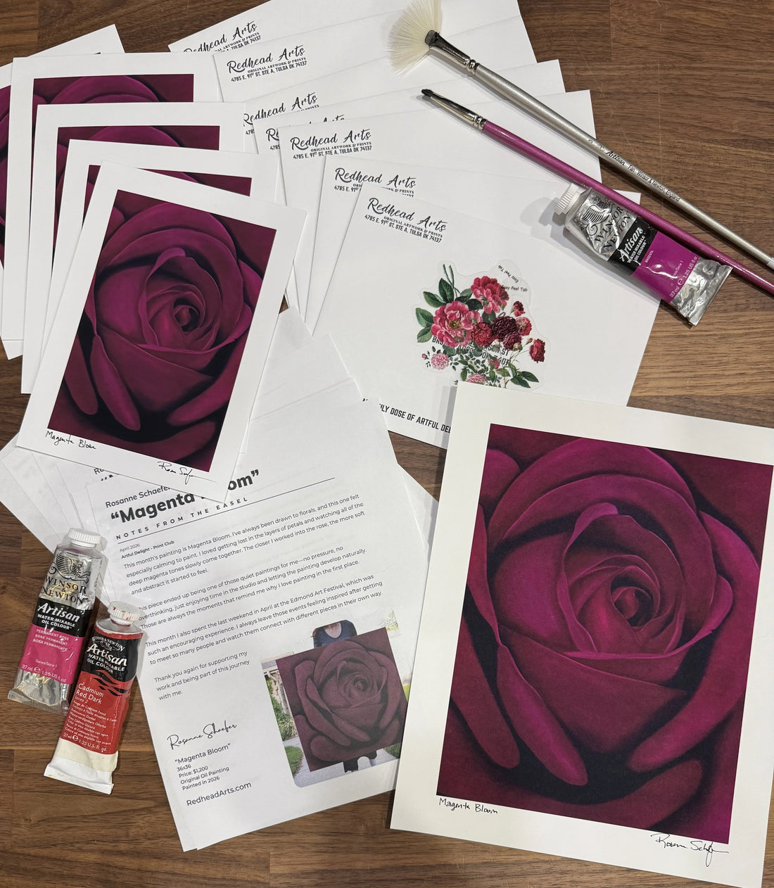 April 2026 Print Club: Magenta Bloom