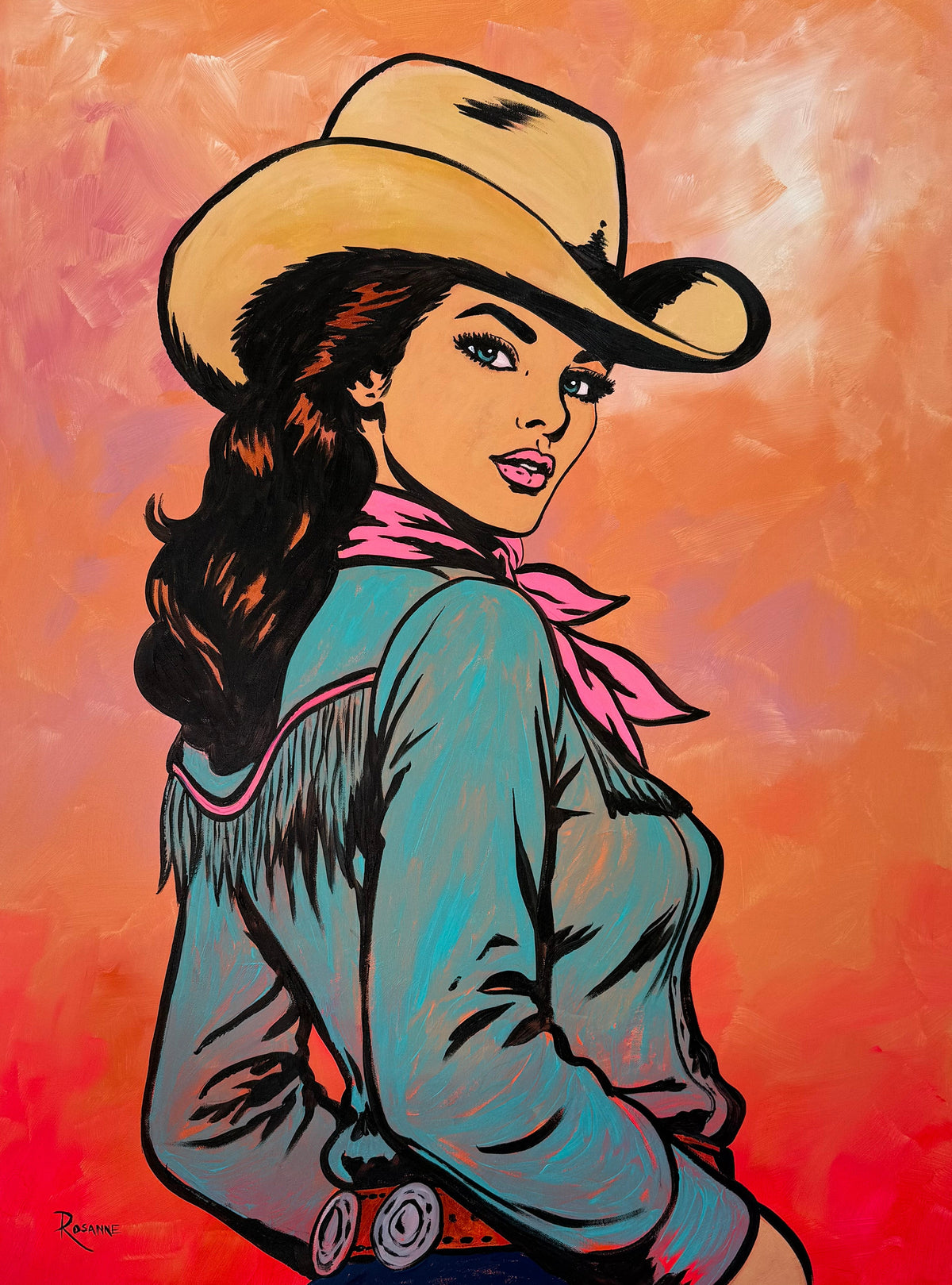 Trouble in Turquoise - Original